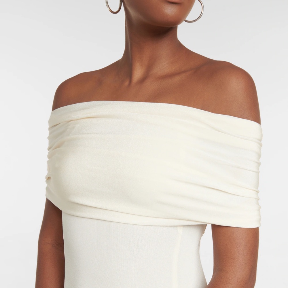 NWT KHAITE bridgit dress cream size M - Picture 4 of 6